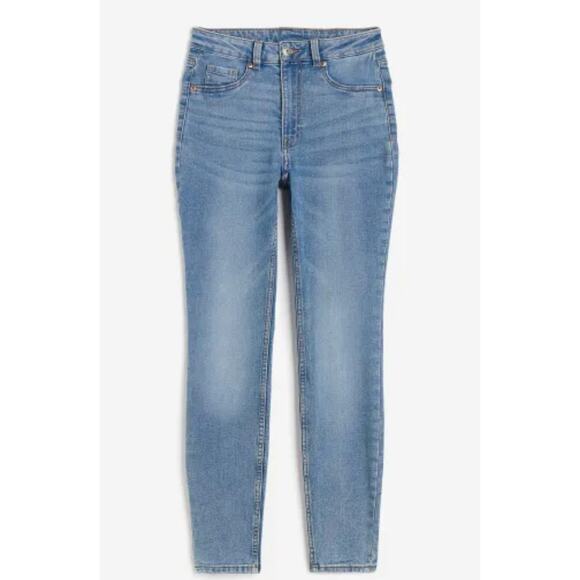 H&M Skinny High Jeans Light Wash Denim size 8 - Picture 4 of 8